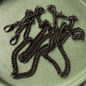 Purse replacement chain in color gunmetal